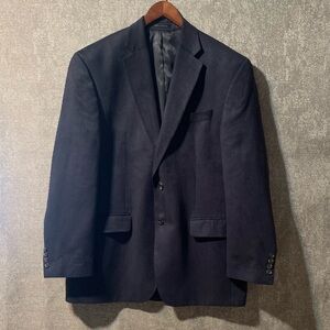 Ralph Lauren Faux Suede Classic Black Blazer